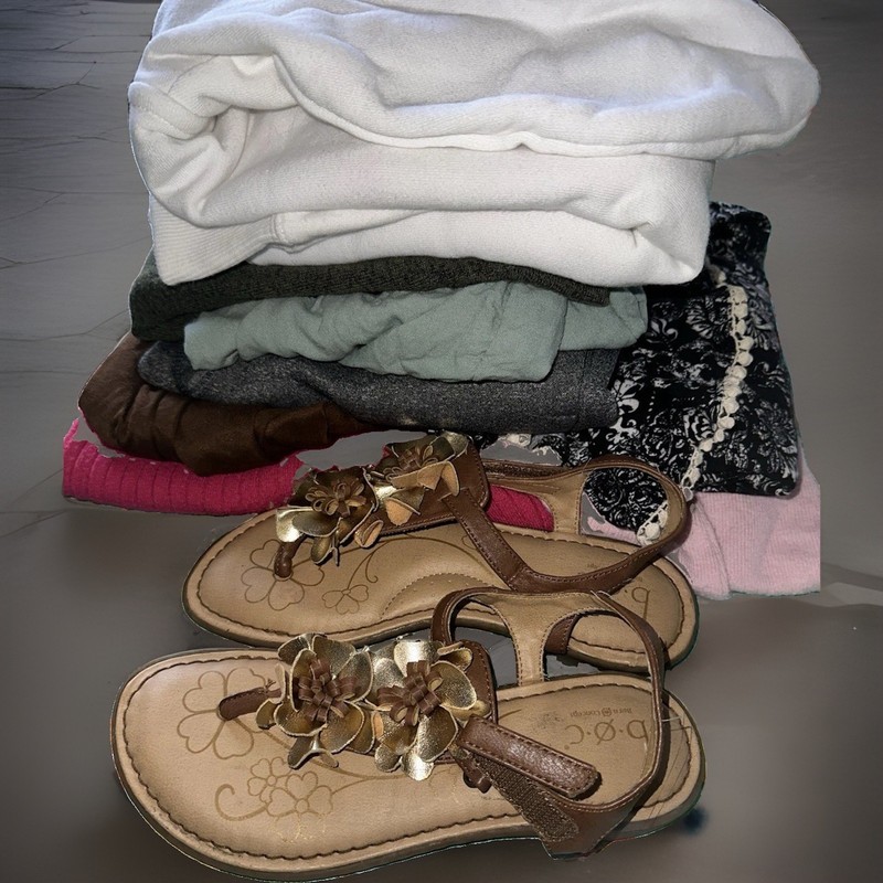 Girls Size 7/8 Mixed Lot Clothing (8 Items) 2-brand New!
