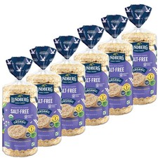 Lundberg Rice Cakes Organic Brown Rice SaltFree 6Pack  Regenerative Organic Cer