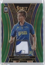 2024 Panini Select Serie A Memorabilia Green Prizm 4/5 Jacopo Fazzini #SM-JF 4f5