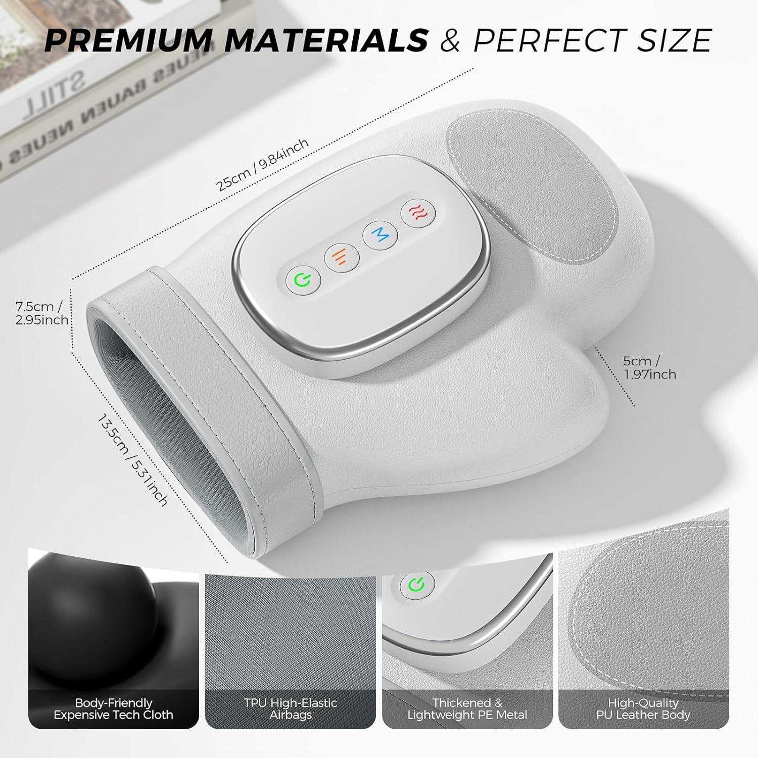 with Heat Compression Relief, 3 Massage 4 Temperatures 5 Compression Models T...