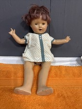N-vintage 17" Composite Doll W/Sleepy Eyes. No Branding or idea what this one is