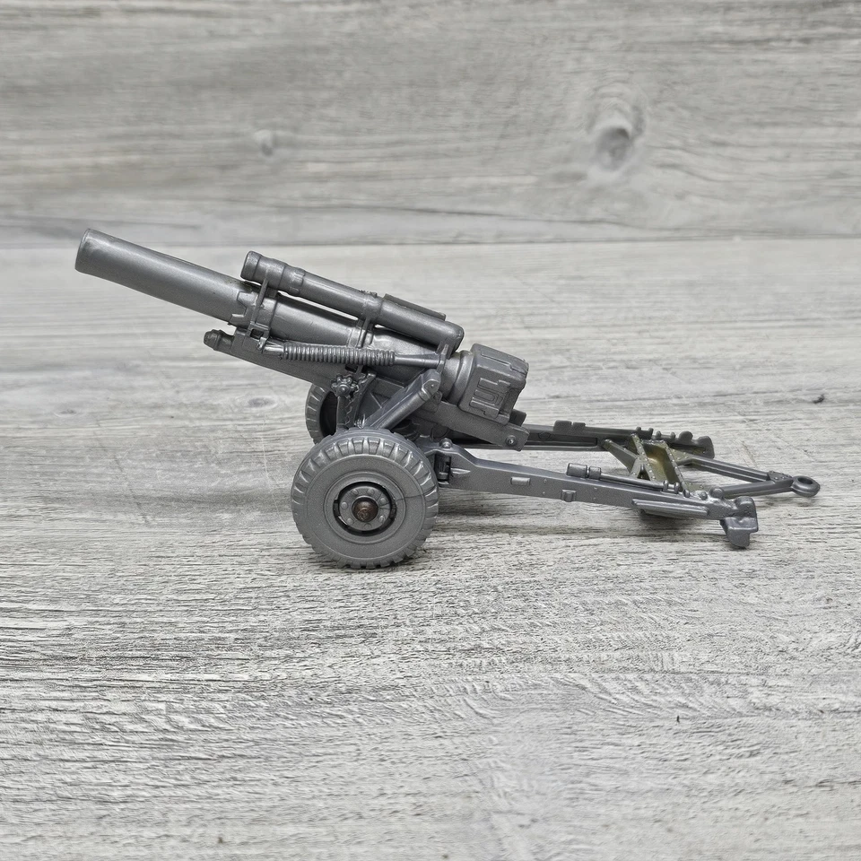 Cañón de artillería Marx campo de batalla pistola de campo obús accesorio de plástico gris Foto 3 de 4