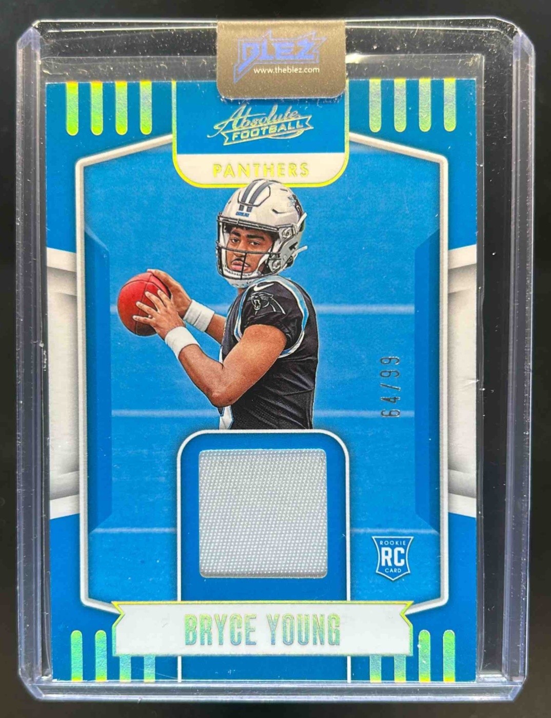 Bryce Young Panini Absolute Absolute Rookie Materials #ARM32 Gold