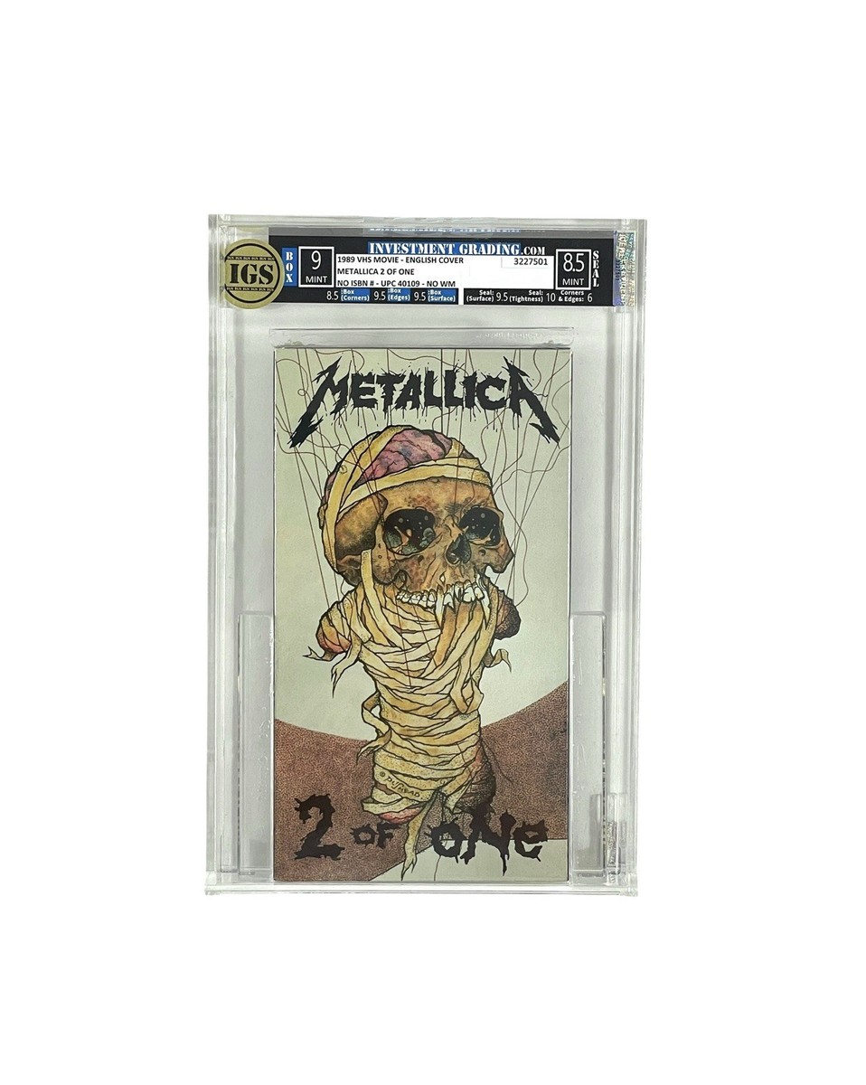 Metallica “2 of One” 1989 VHS English Variant IGS Graded
