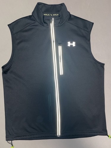 Under Armour ColdGear Infrared Chrome Reflective Run Vest Performance Mens Large