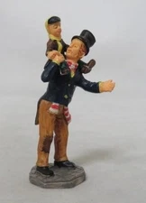 Lemax Village BOB CRATCHIT & TINY TIM Vintage RETIRED Christmas Figurine #02403