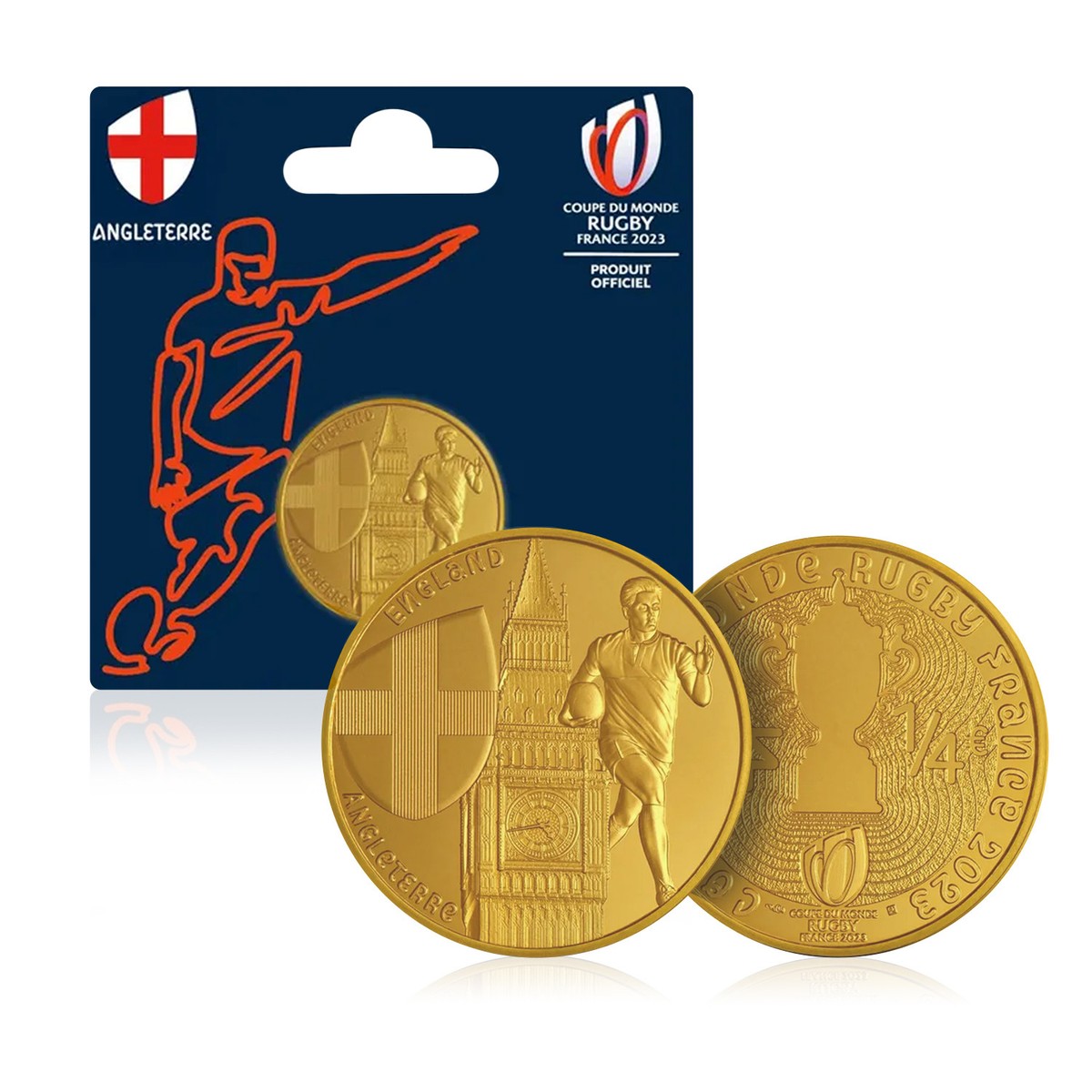 Official Rugby World Cup 2023 Tournament England Team Coin