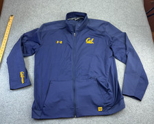 Under Armour Men’s Full Zip Jacket 2XL Navy Cal Golden Bears Loose Fit XXL Light