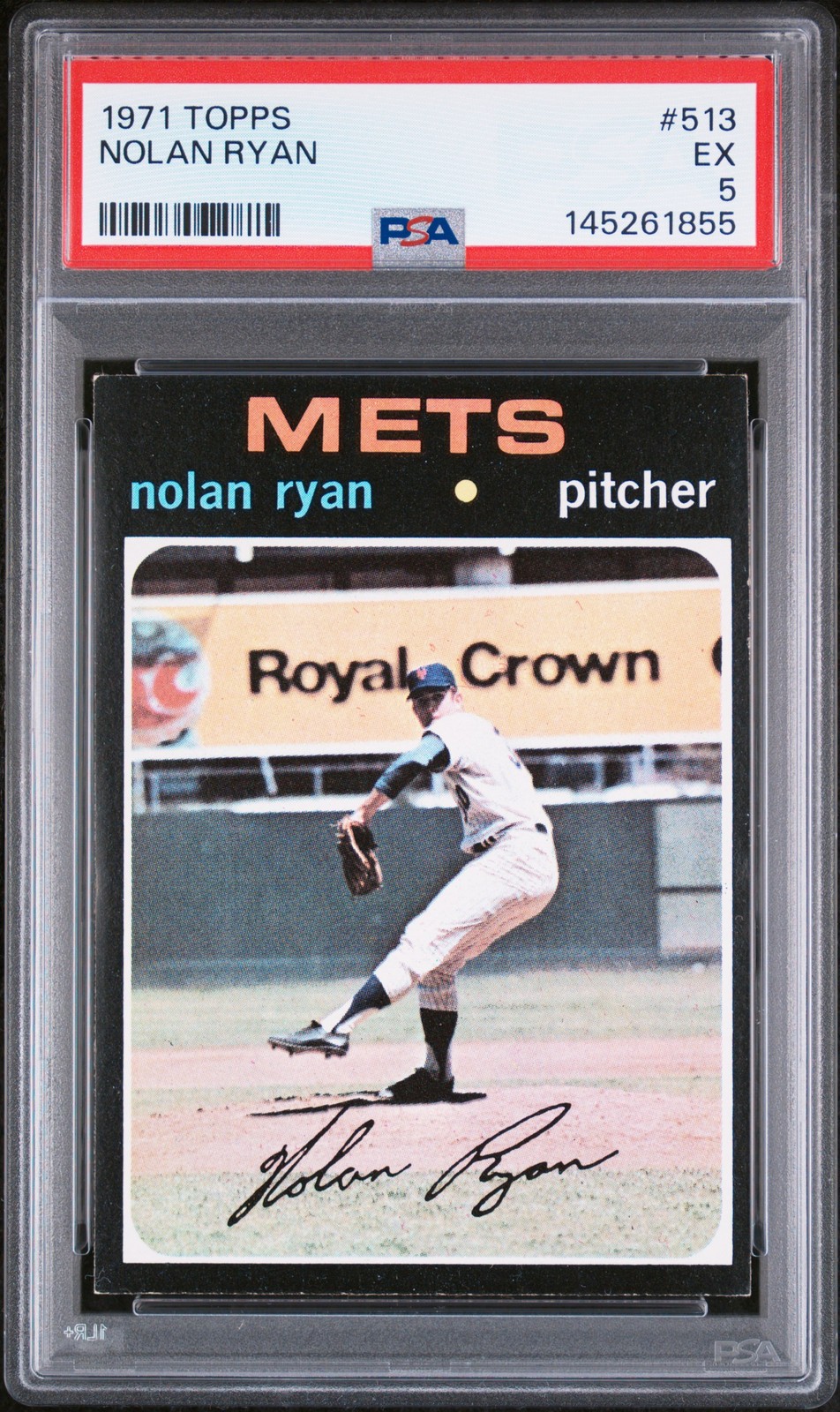 1971 TOPPS #513 NOLAN RYAN PSA 5