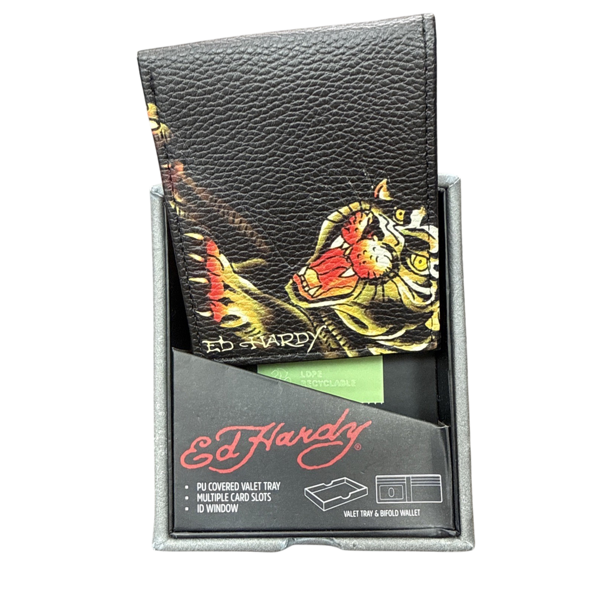 ED HARDY TIGER BIFOLD WALLET WITH ORIGINAL GIFT BOX RARE MODEL | eBay ED HARDY TIGER BIFOLD WALLET WITH ORIGINAL GIFT BOX RARE MODEL | eBay