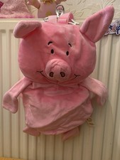 Percy Pig Pink Backpack Marks and Spencer M&S Soft Toy Teddy Plush Bag