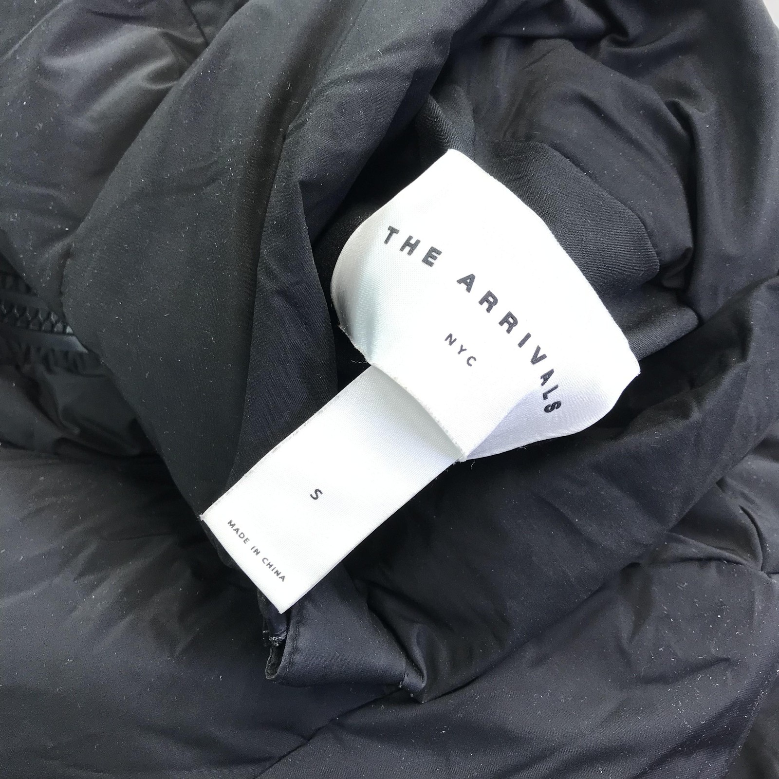 The Arrivals Coat Womens Small Black Long Puffer Down Parka Winter Jacket