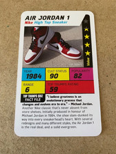 Nike Air Jordan 1, Sneakers, Carte de collection / Trading card (JT29)