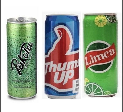 3 Count Asian Drinks From India Pakistan Pakola, Thumbs Up Limca Lemon Must Try