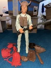 Marx Johnny West Custom Chief Cherokee On Geronimo With Accessories