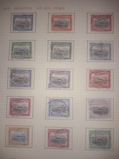 Mozambique Company 1935 Airmail Definitives Used Set Album Page Stamps