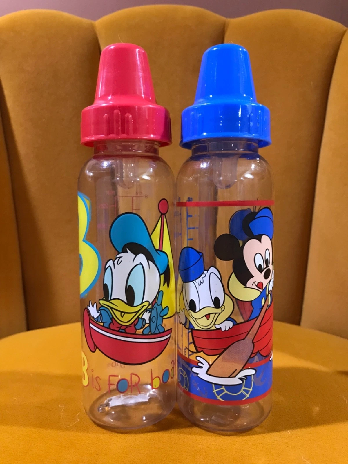 vintage *NEW 1984 Disney baby 8oz bottle disney babies Donald Duck Mickey goofy