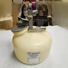 Justrite 12762 Non-Metallic Safety Container Wide Mouth 2 Gallons for Corrosives