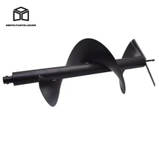 12 In Earth Auger Drill Bits 3/4" Shaft Fit For Gas Powered Fence Hole Digger