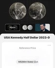 (2) 2023 P&D B/U, Kennedy .50c UNC Coins, OBW! We Ship Fast!