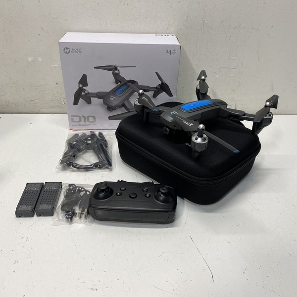 Cuadricóptero RC plegable Holy Stone Drone D10 negro azul