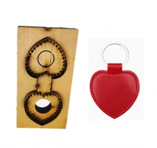 Heart Pendant Leather Cutting Die, Metal Cutter Embossing Template Punch Tool