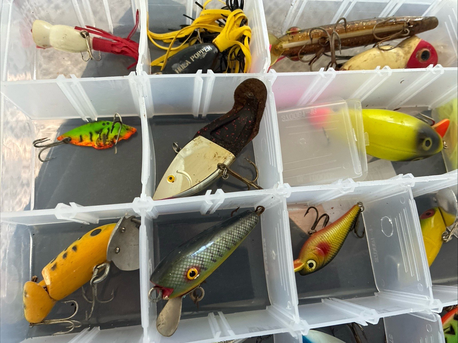 30+Lures AsstPlugs Hula Poppers,jitterbug,Spoons,Spinners Top & Swim(worth$200+) - Image 13