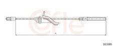 COFLE Handbremsseil bremsseil vorne für Ford C-Max II DXA/CB7 DXA/CEU Grand