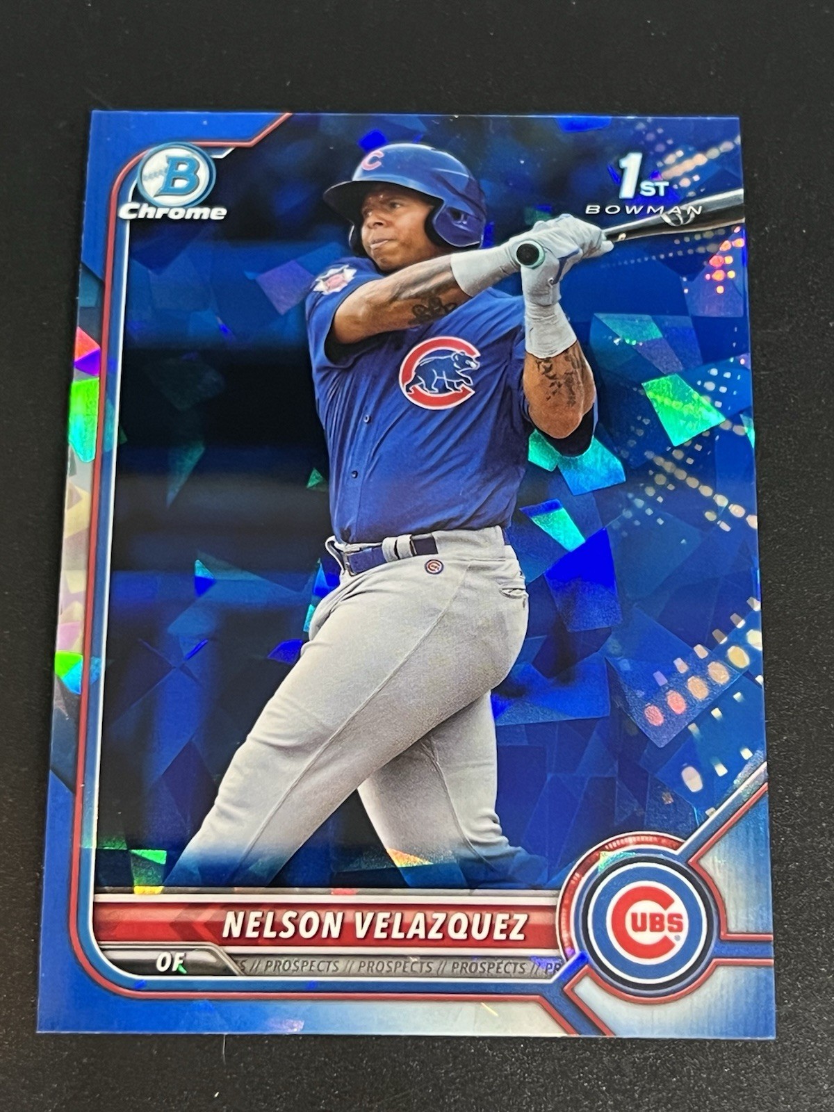 2022 Bowman Chrome 1st Sapphire - Prospects Nelson Velazquez #BCP-194 Cubs - QTY