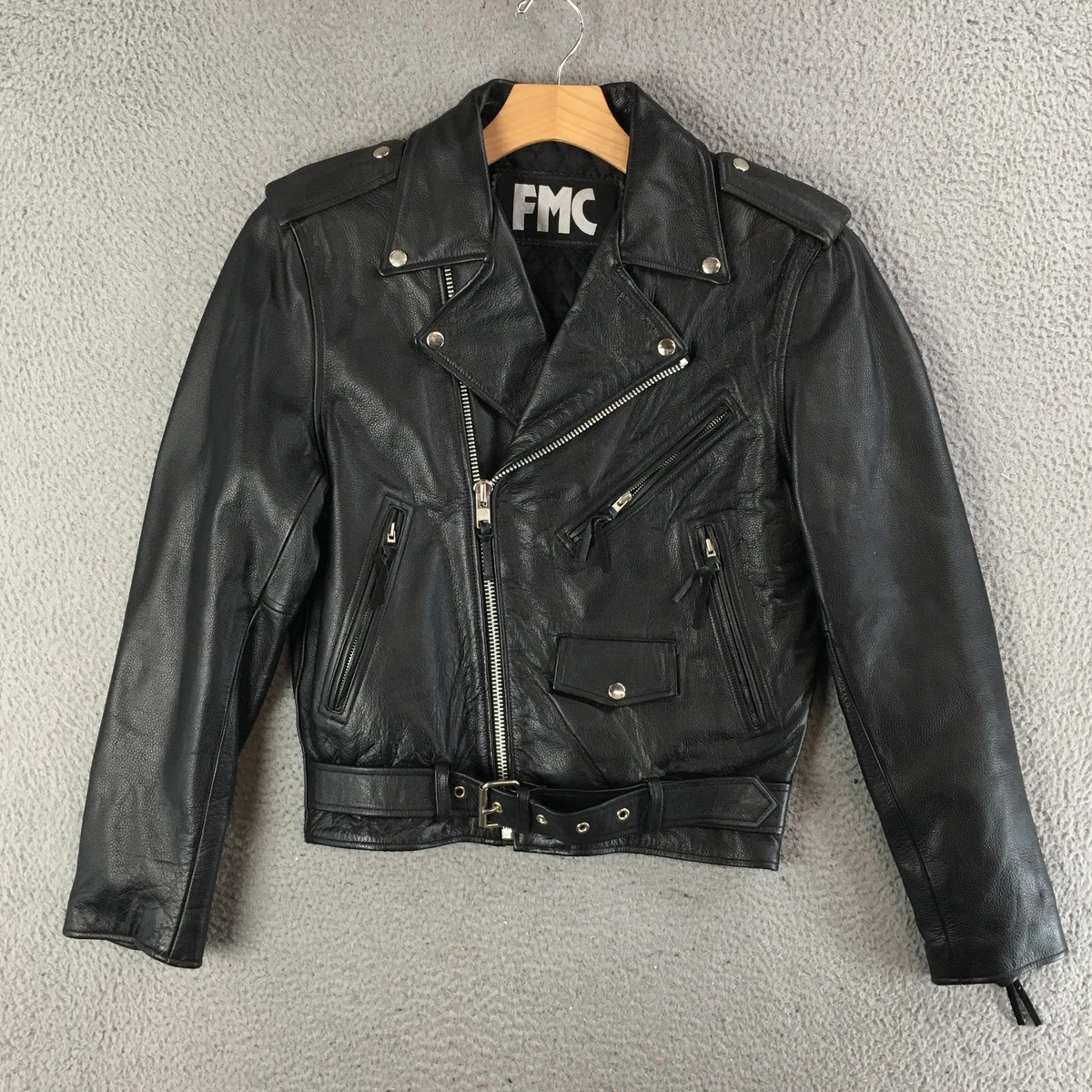 vintage leather jacket 38 products for sale | eBay
