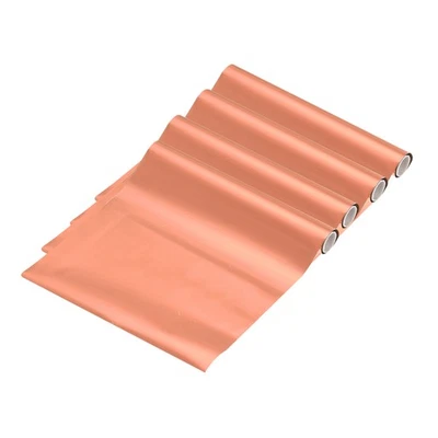4 pièces feuille réactive toner 15x250cm pour stylo à foil chaud DIY, cuivre - Photo 1/4