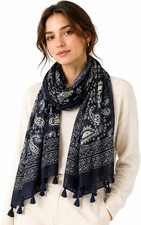 Large Boho Scarf for Women Lightweight Floral Printed Scarves Fall Winter Fashio