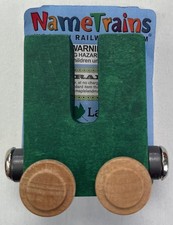 Maple Landmark Inc. 100214 NameTrains "U" Green Wooden Letter Car