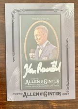 2017 Topps Allen and Ginter X Silver Framed Mini AUTO Ken Rosenthal #MA-KR SP