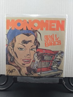 RARE! The MonoMen - Skin And Bones - 7  Ltd Ed Blue Marbled Vinyl EX/EX