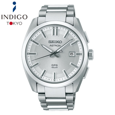 SEIKO ASTRON SBXD031 Titanium GPS Radio Solar Watch White Silver Dial