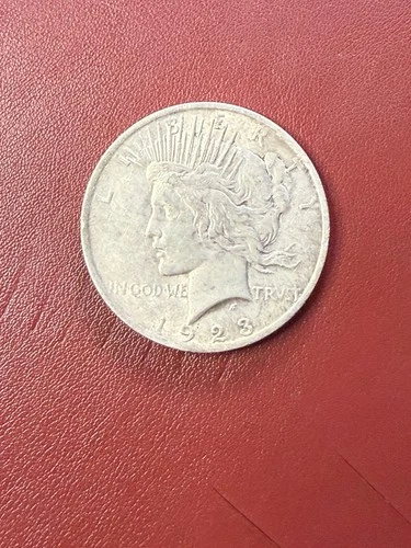 1923 Peace Silver Dollar Scarce Key Date XF / AU Nice Original Coin B265