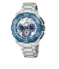 Festina Chrono Bike Silver Dial Stainless Steel Strap Watch f20724/1