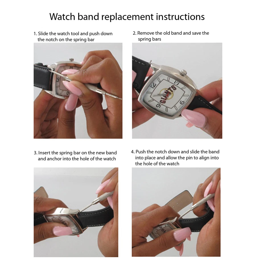 Correa de reloj Hadley Roma LSIA102 18 mm azul pastel genuino cocodrilo correa para damas Foto 4 de 4