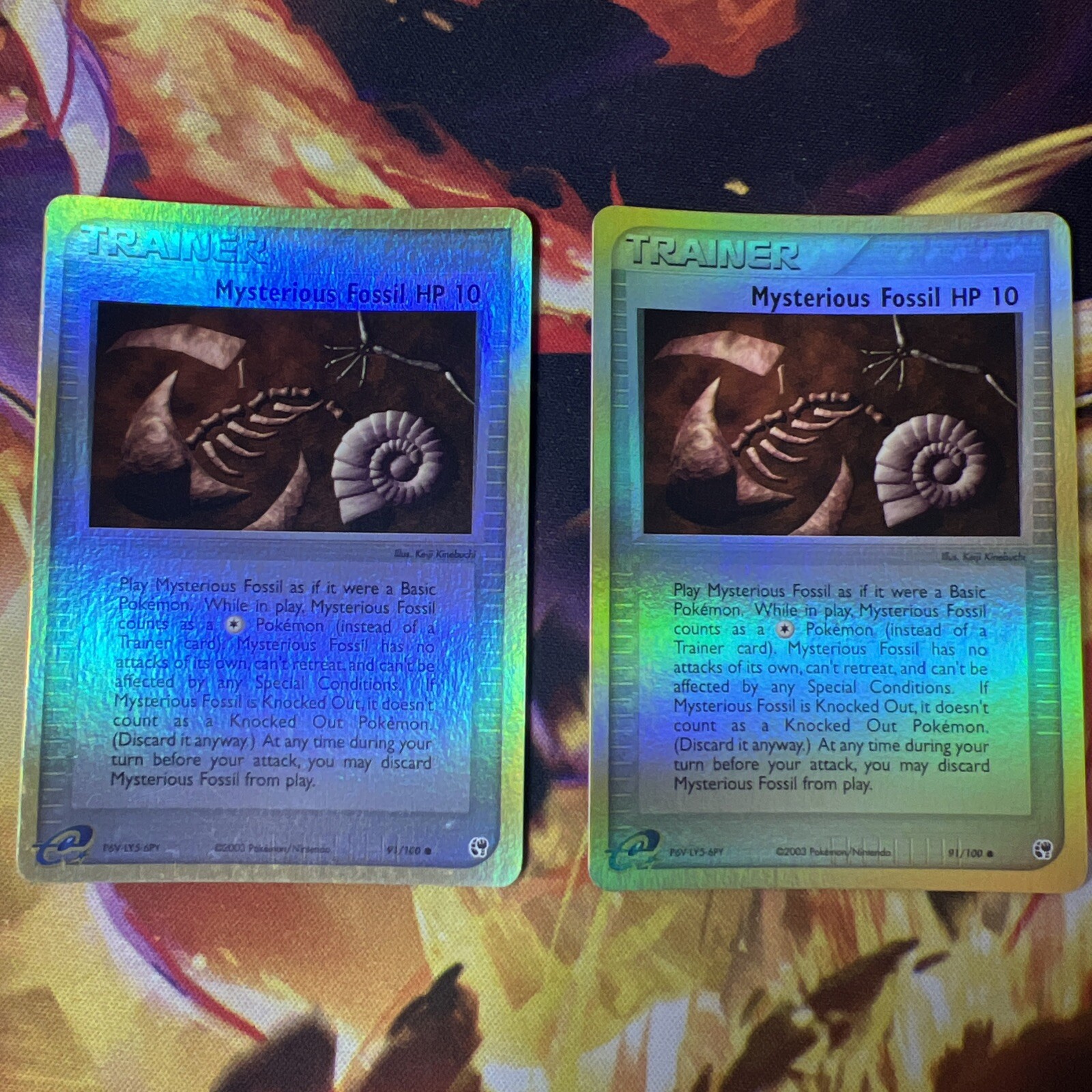 Mysterious Fossil  Reverse Holo 91/100 Ex Sandstorm 2003 NM