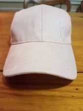 Microsuede Womens Pink Palm Hat/Adjt. Strap
