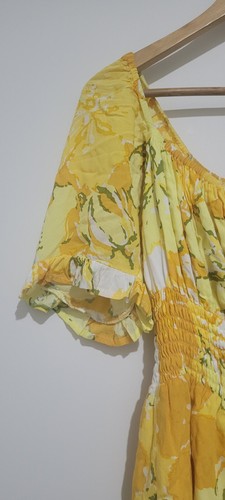 FAITHFULL THE BRAND Size 14 Lecco Mini Dress Yellow Floral Boho RRP $189 Cute - Picture 9 of 15