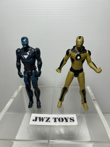 4” Marvel 2013 Iron Man Black Gold Action Figure & 2011 Hydro Shock - Bundle - Picture 4 of 7