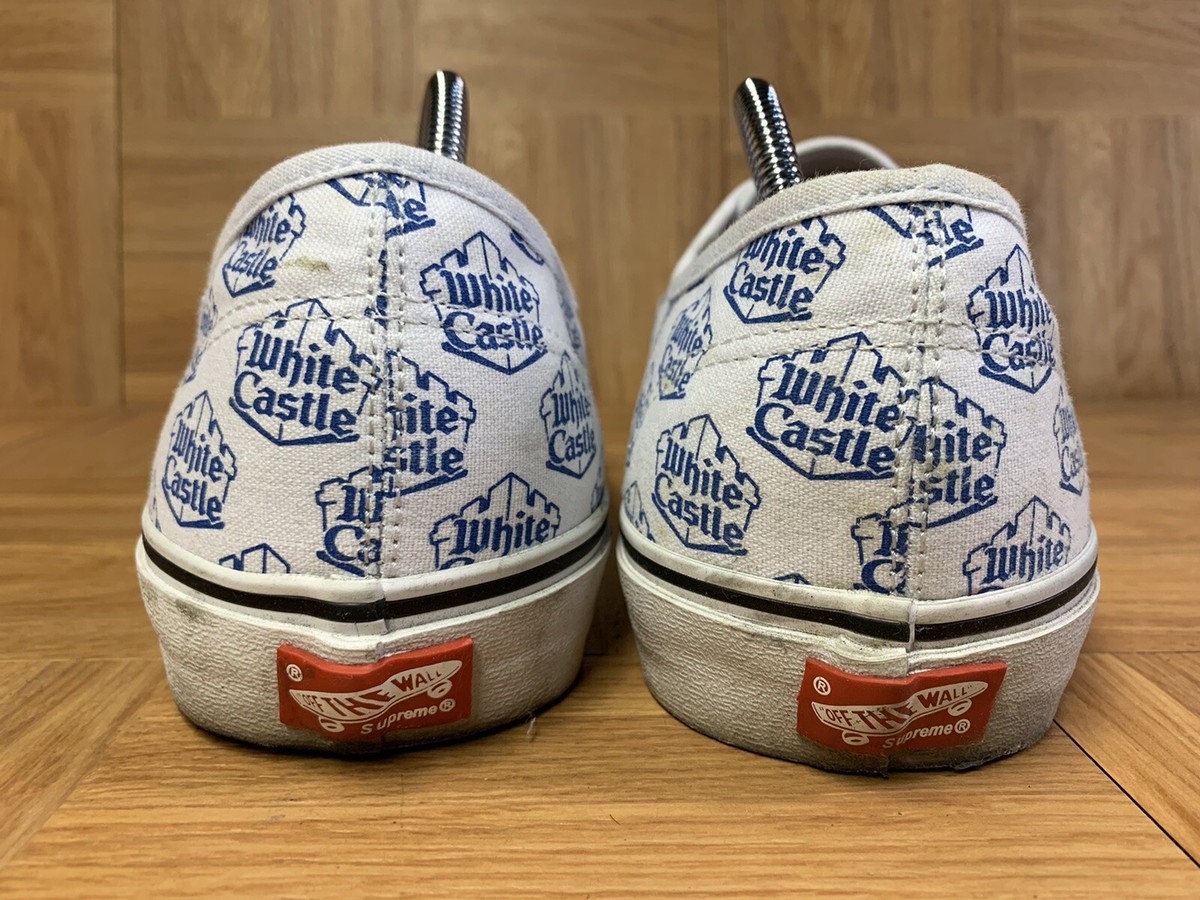 RARE🔥 VANS x SUPREME White Castle Authentic Low PRO White RARE🔥 VANS x SUPREME White Castle Authentic Low PRO White