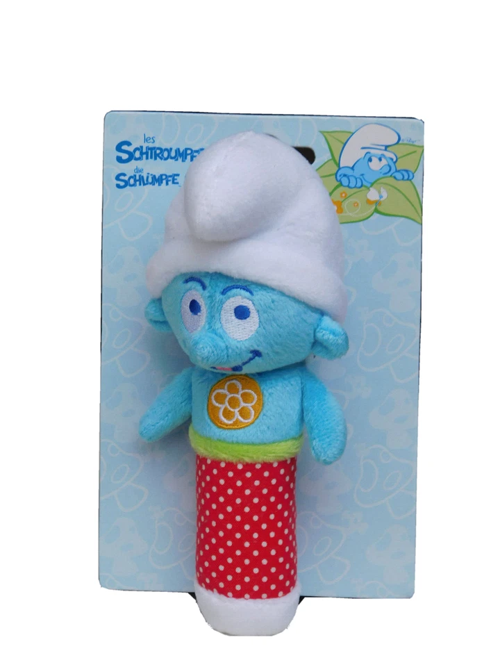Jemini Die Schlümpfe 38171 Schlumpf Gleiflich aus Stoff mit Quitscher ca. 17cm