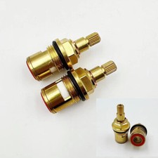 Pair Kitchen Ceramic Tap Cartridge Valve Disc Insert Quarter Turn 1/2" 20teeth✿