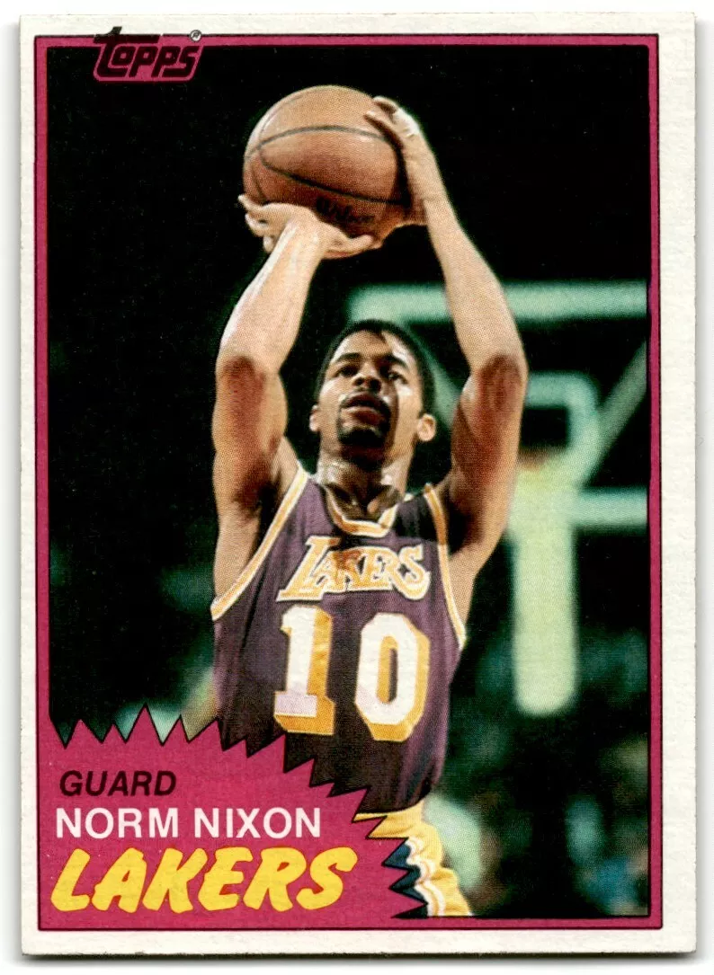 1980-81 Norm Nixon Game Worn Los Angeles Lakers Jersey and, Lot #80445