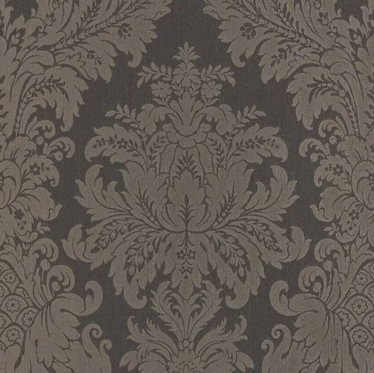 Rasch Textil Tapete Vlies Cassata 077246 Grau Schwarz Stylisch Barock Eyecatcher-image