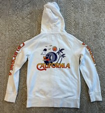 GAP Kids California White Full Zip Hoodie Sweatshirt Long Sleeve Boys XXL