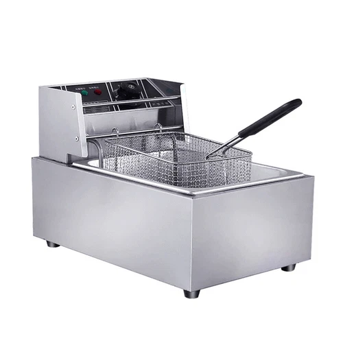 Öl-Friteuse 2500W 6L Edelstahl Fritteuse Profi Küche Kaltzonen Fritteuse Fritöse - Bild 5 von 14